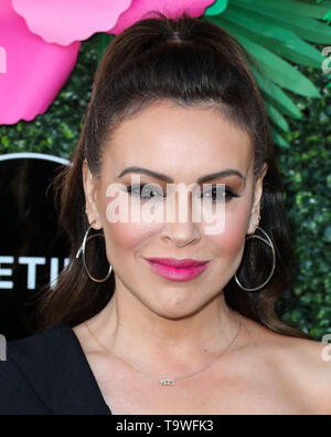 Beverly Hills, Vereinigte Staaten. 20 Mai, 2019. WESTWOOD, Los Angeles, CA, USA - 20. Mai: Schauspielerin Alyssa Milano kommt an der 2019 Lebenszeit Sommer Luau am W Los Angeles - West Beverly Hills am 20. Mai 2019 in Westwood, Los Angeles, Kalifornien, USA. (Foto von Xavier Collin/Image Press Agency) Quelle: Bild Presse Agentur/Alamy leben Nachrichten Stockfoto