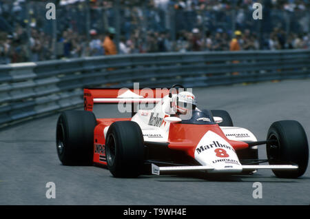 Formel 1 Grand Prix Monaco 1982, Monte Carlo, 23.05.1982 Niki Lauda, Mc Laren-Ford MP 4-1 B Www.hoch-zwei.net, copyright: HOCH ZWEI/Ronco | Verwendung weltweit Stockfoto