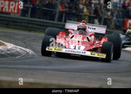 Formel 1, Grand Prix von Belgien 1977, Zolder, 05.06.1977 Niki Lauda Ferrari 312 T2 www.hoch-zwei.net, Copyright: HOCH ZWEI/Ronco | Verwendung weltweit Stockfoto