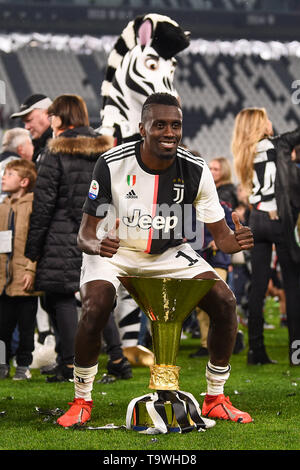 Blaise Matuidi (Juventus) während Erie der Italienischen eine "Übereinstimmung zwischen Juventus 1-1 Atalanta bei der Allianz Stadion am 19. Mai 2019 in Turin, Italien. (Foto von Maurizio Borsari/LBA) Stockfoto