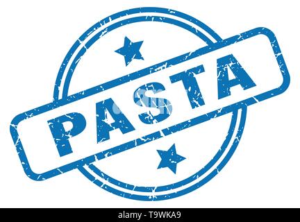 Pasta runde Vintage grunge Stempel Stock Vektor