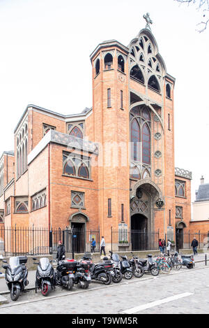 Frankreich, Paris, 2. April 2018: Eglise Saint-Jean de Montmartre Stockfoto