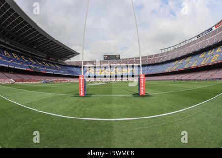 18. Mai 2019, Camp Nou, Barcelona, Spanien; Betfred Super League, Runde 15, Katalanen Drachen vs Wigan Warriors; eine allgemeine Ansicht des Camp Nou Credit: Mark Cosgrove/News Bilder Stockfoto