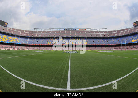 18. Mai 2019, Camp Nou, Barcelona, Spanien; Betfred Super League, Runde 15, Katalanen Drachen vs Wigan Warriors; eine allgemeine Ansicht des Camp Nou Credit: Mark Cosgrove/News Bilder Stockfoto