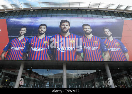18. Mai 2019, Camp Nou, Barcelona, Spanien; Betfred Super League, Runde 15, Katalanen Drachen vs Wigan Warriors; eine Außenansicht des Camp Nou Credit: Mark Cosgrove/News Bilder Stockfoto