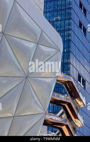 Die Halle und das Schiff, Hudson Yards, New York City, New York, USA. Stockfoto