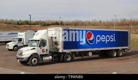 Truro, Kanada - 19. Mai 2019: Geparkte Pepsi Semi-Truck. Pepsi ist ein weltweit beliebtes Getränk durch PepsiCo Inc. Stockfoto