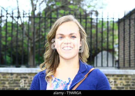 Ellie Simmonds OBE bei der RHS Chelsea Flower Show am 20. Mai 2019. Russell Moore Portfolio-Seite. Stockfoto