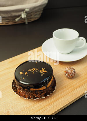 Süßes Gebäck mit chaocolate Nahaufnahme Stockfoto