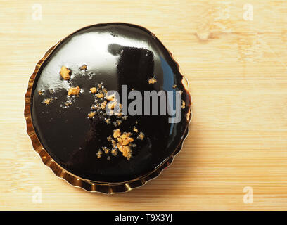 Süßes Gebäck mit chaocolate Nahaufnahme, Ansicht von oben Stockfoto