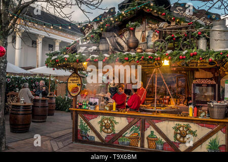 Baden gebürtigen Badener Christkindelsmarkt, Weihnachtsmarkt in Baden-Baden, Baden-Württemberg, Deutschland, Europa, Baden-Badener Christkindelsmarkt, Weihnac Stockfoto