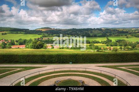 Verschiedene Farben in einer französischen Landschaft Stockfoto