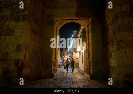 Cordoba Spanien die Almodovar Tor zum Jüdischen Viertel. Stockfoto