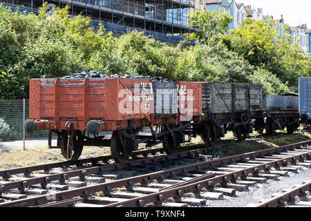 BRISTOL, Großbritannien - 14. Mai: Eisenbahnfahrzeuge in der Werft von Bristol am 14. Mai 2019 Stockfoto