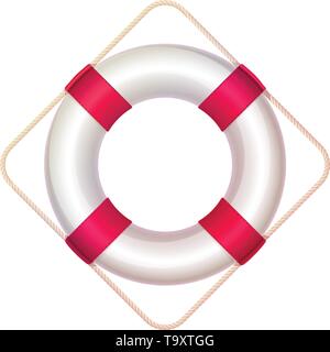 Vektor Rettungsring, leben Boje, Rettungsschwimmer, Meer Lebensretter Stock Vektor