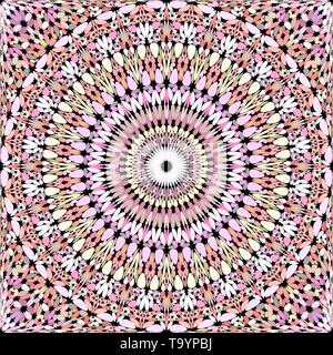 Farbenfrohe abstrakte Nahtlose floral verzierten Mandala Muster Tapete - vektor design Stock Vektor