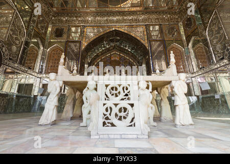 Der Marmor Thron in der Golestan Palast, Teheran, Iran Stockfoto