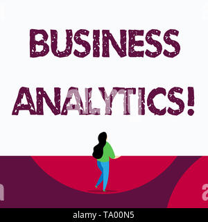 Text Zeichen zeigen Business Analytics. Business Foto Text methodische Erforschung einer Organisation s Daten Stockfoto