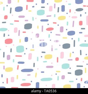 Abstrakte handgezeichnete Muster Pastell Farbe cute Hintergrund. Aquarell Muster Grün auf weißem Hintergrund isoliert. Vector Illustration Stock Vektor