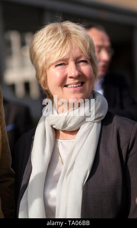 Veronique Culliford, Peyo's Tochter, an der Zeremonie für die Schlümpfe 60. Jahrestag in Brüssel, Belgien, auf 2018/10/23 *** Local Caption *** Stockfoto