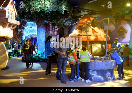 Ausstellung zum 60. Jahrestag der Schlümpfe in Brüssel, Belgien, auf 2018/10/23 *** Local Caption *** Stockfoto