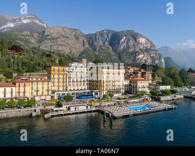 Hotel Britannia, Luxus Hotel am Comer See in Italien Stockfoto