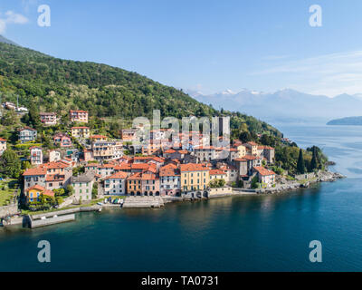 Dorf Rezzonico, der Comer See in Italien Stockfoto