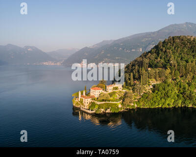 Villa Balbianello, Luxus Villa am Comer See in Italien Stockfoto