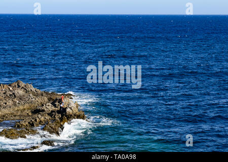 Die Küste von arafo, Teneriffa, Kanarische Inseln. Erstaunliche Momente in La Jaca Stockfoto