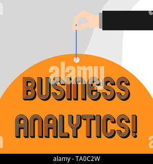 Text Zeichen zeigen Business Analytics. Business Foto präsentieren methodische Erforschung einer Organisation s Daten Stockfoto