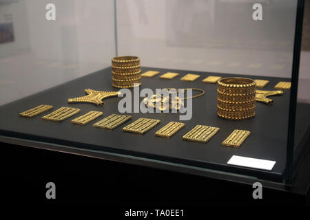 Schatz von El Carambolo. Tartessianische und Phoecian Kultur. 5th-7th century BC. Camas, Andalusien, Spanien. Das archäologische Museum von Sevilla. Spanien. Stockfoto