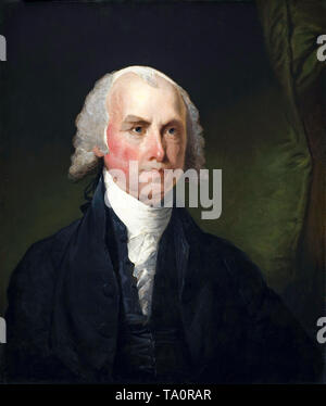 James Madison, portrait Gemälde von Gilbert Stuart, C. 1821 Stockfoto