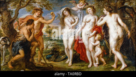 Peter Paul Rubens, das Urteil von Paris, Barockmalerei, um 1638 Stockfoto