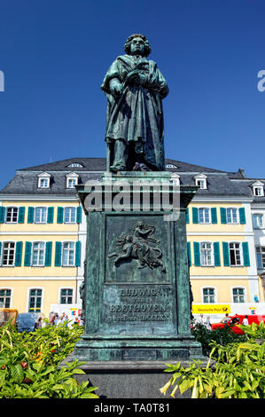 Der Beethoven Denkmal, Bonn, Nordrhein-Westfalen, Deutschland, Europa Stockfoto