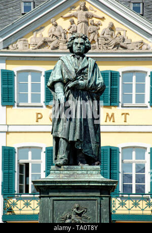 Der Beethoven Denkmal, Bonn, Nordrhein-Westfalen, Deutschland, Europa Stockfoto