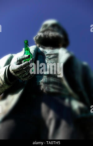 Das Denkmal von Friedrich August Kekule von Stradonitz, Bonn, Deutschland, Europa Stockfoto