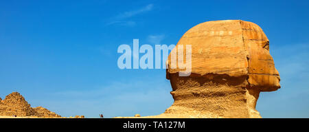 Die Sphinx von Gizeh El Kairo Ägypten Stockfoto