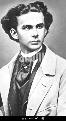 Dieses Foto zeigt König Ludwig II. von Bayern. Undatiertes Foto. Stockfoto