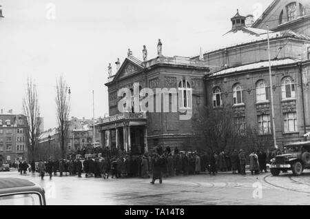 Der erste Parteitag der KPD im Prinzregententheater in München. Stockfoto