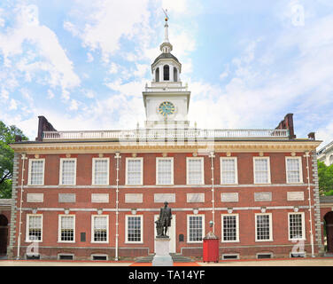 Unabhängigkeitshalle in Philadelphia, Pennsylvania, USA Stockfoto