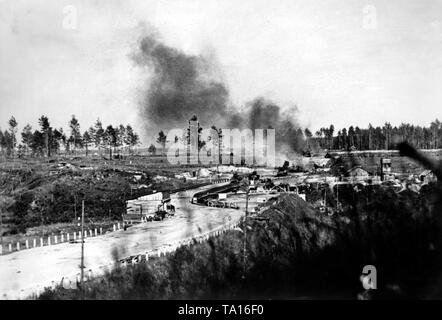 Die Brücke wurde in eine Falle, die von deutschen Pionieren umgewandelt. Mehrere sowjetische Panzer wurden durch sie zerstört. Jedoch ist dies nicht der Vormarsch der Roten Armee im Sommer 1944 beenden. Durch die Operation Bagration der Roten Armee, kam es zum Zusammenbruch der Heeresgruppe Mitte. Stockfoto