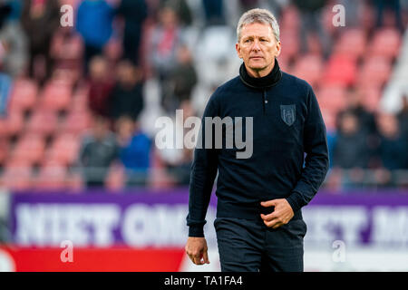 UTRECHT, 21-05-2019, Stadion Galgenwaard, Saison 2018 / 2019, Utrecht - Herakles, der niederländischen Eredivisie Fußball europäischen Play-offs, Heracles Trainer Trainer Frank Wormuth Stockfoto