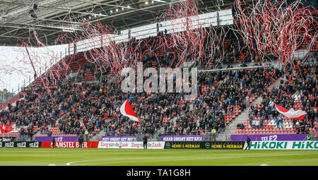 UTRECHT, 21-05-2019, Stadion Galgenwaard, Saison 2018 / 2019, Utrecht - Herakles, der niederländischen Eredivisie Fußball europäischen Play-offs, (3-0) Atmosphäre im Stadion Stockfoto