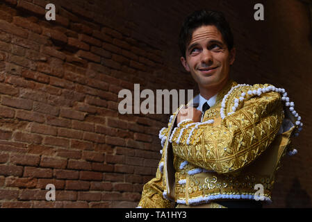 Madrid, Madrid, Spanien. 21 Mai, 2019. Spanischen matador Juan Del Alamo ist vor ein Stierkampf in der Stierkampfarena Las Ventas in der 2019 San Isidro Festival in Madrid gesehen. Credit: Jorge Sanz/SOPA Images/ZUMA Draht/Alamy leben Nachrichten Stockfoto