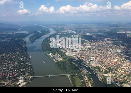 Budapest. 18 Mai, 2019. Foto am 18. Mai 2019 zeigt einen Blick über Budapest, die Hauptstadt von Ungarn. Credit: Zheng Huansong/Xinhua/Alamy leben Nachrichten Stockfoto