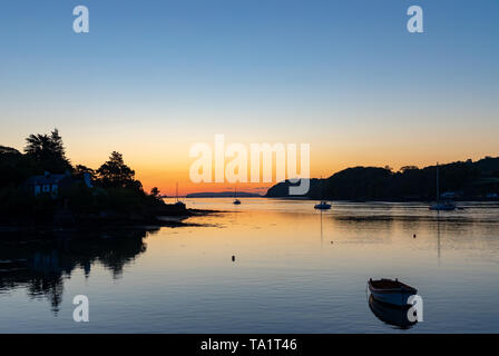 Menai Bridge ANGLESEY Wales Mai 12, 2019 Dawn in der Stadt Menai Bridge Stockfoto