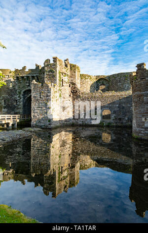 Beaumaris ANGLESEY Wales 12. Mai 2019 13./14. Jahrhunderts Beaumaris Castle Stockfoto