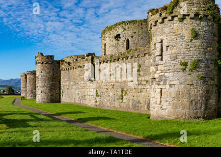 Beaumaris ANGLESEY Wales 12. Mai 2019 13./14. Jahrhunderts Beaumaris Castle Stockfoto