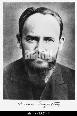 Christian Morgenstern (1871-1914), ein deutscher Schriftsteller. Stockfoto