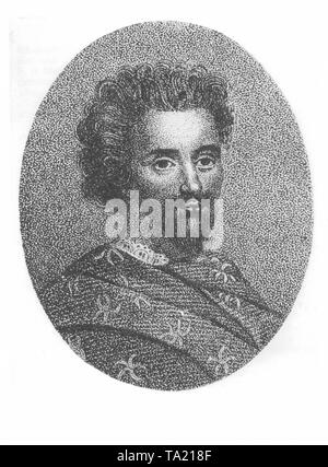 Christopher Marlowe, ein englischer Dramatiker, Schriftsteller und Dichter. Er war in Canterbury am 6.2. Geboren 1564, gestorben in Deptford (gehört zu London jetzt) am 30.5.1593. Er schrieb Leer vers Tragödien auf das Schicksal der titanic Zeichen. Werke: Tamburlan der Große (Premier im Jahre 1587), Doktor Faustus (Premier in 1588 oder 1592 nur fragmentarisch erhalten), Der Jude von Malta (1590), Edward II (um 1592). Stockfoto